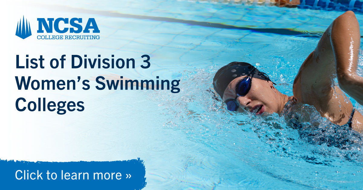 D3 Swimming Rankings 2025 Toni Agretha