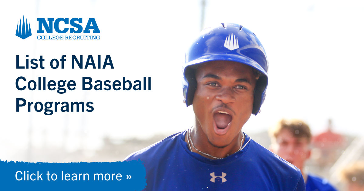 Naia baseball clearance
