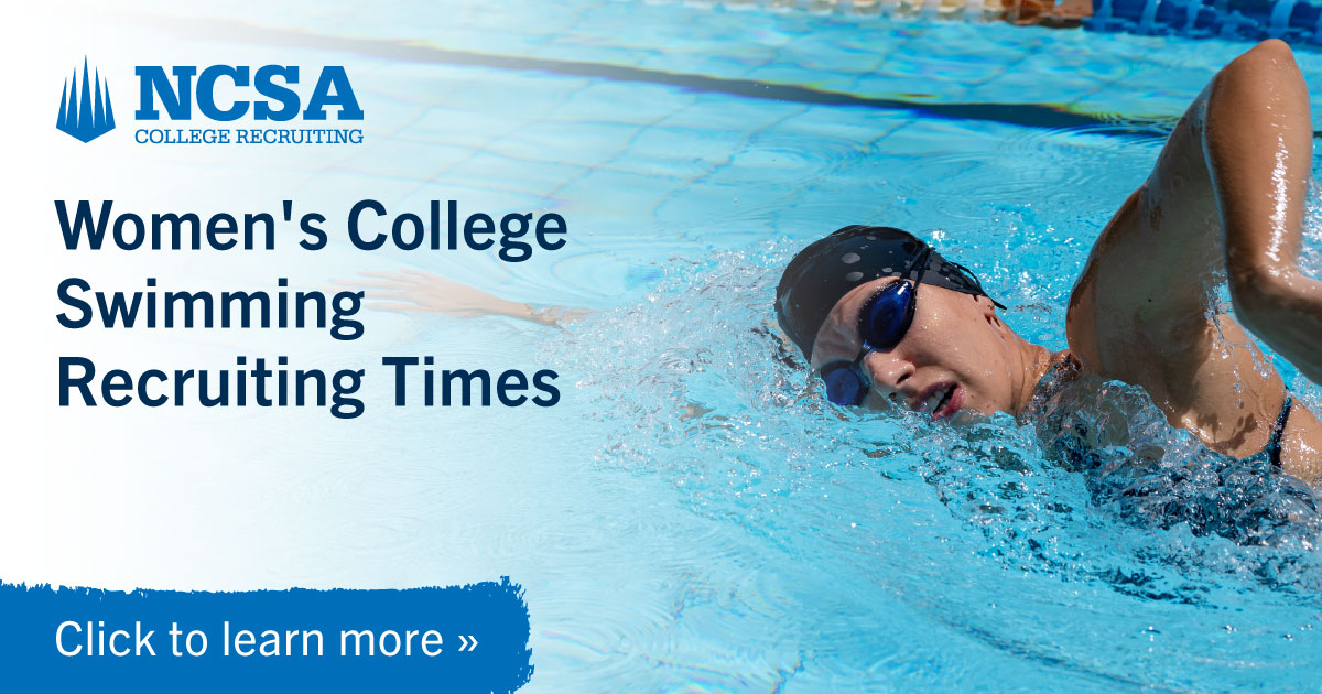 Women&rsquo;s College Swimming Recruiting Times and Standards