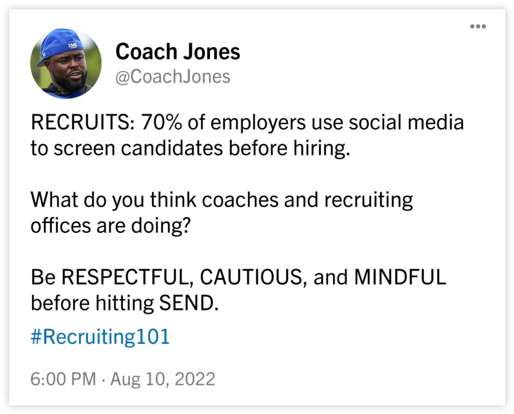 Be mindful of the content you promote on your social media accounts and find ways to demonstrate good character