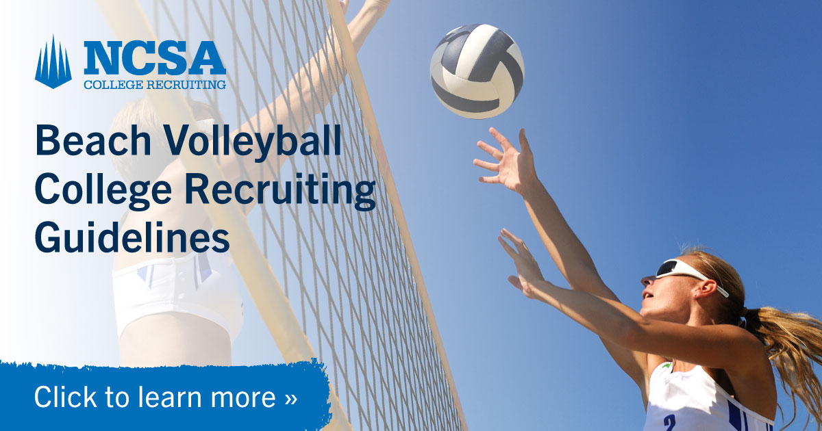 Beach volleyball recruiting guidelines D1 requirements
