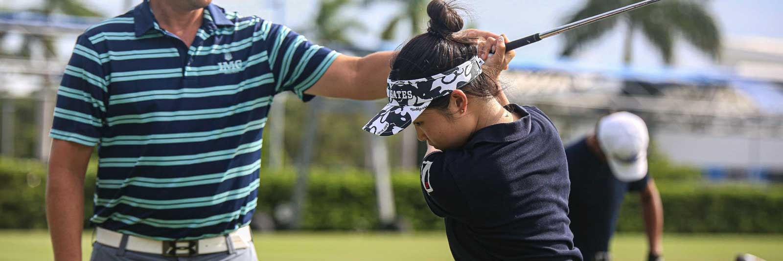 women's golf athlete and coach