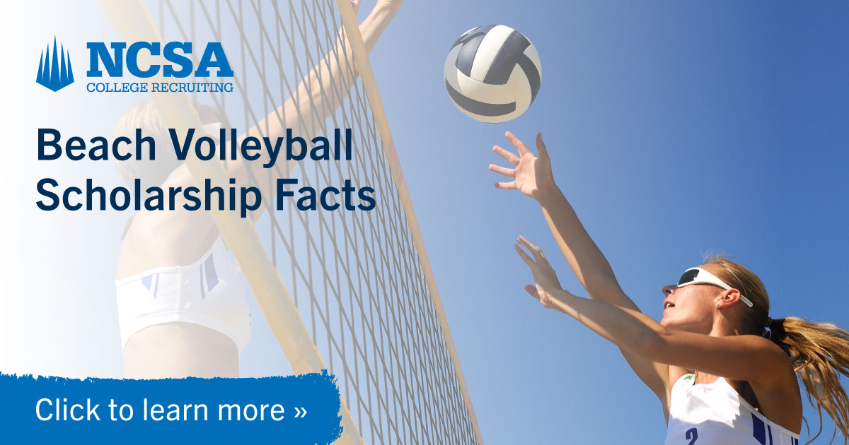 scholarships work for beach volleyball | NCSA