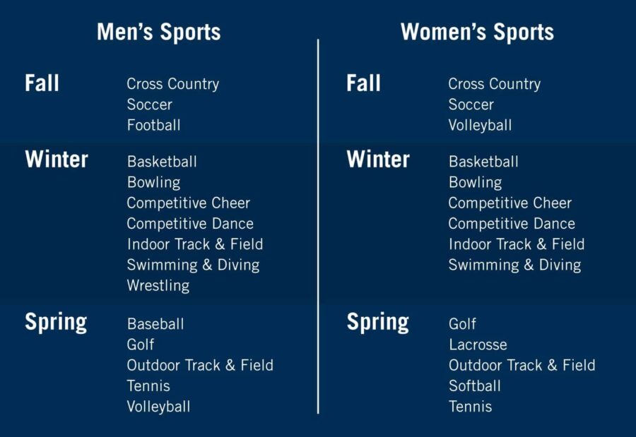list of all the men’s and women’s sports offered at NAIA institutions list of all the men’s and women’s sports offered at NAIA institutions